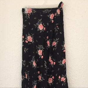 black floral skirt